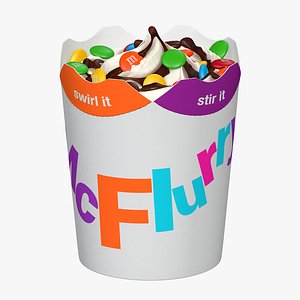 McFlurry  Dessert Icecream M and Ms