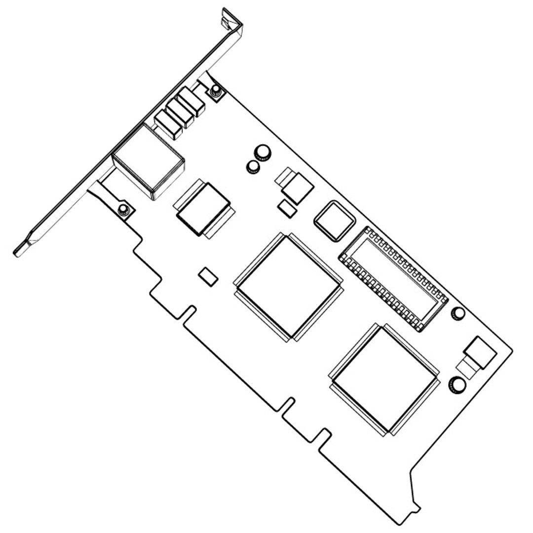 3D Network Card Model TurboSquid 1298095