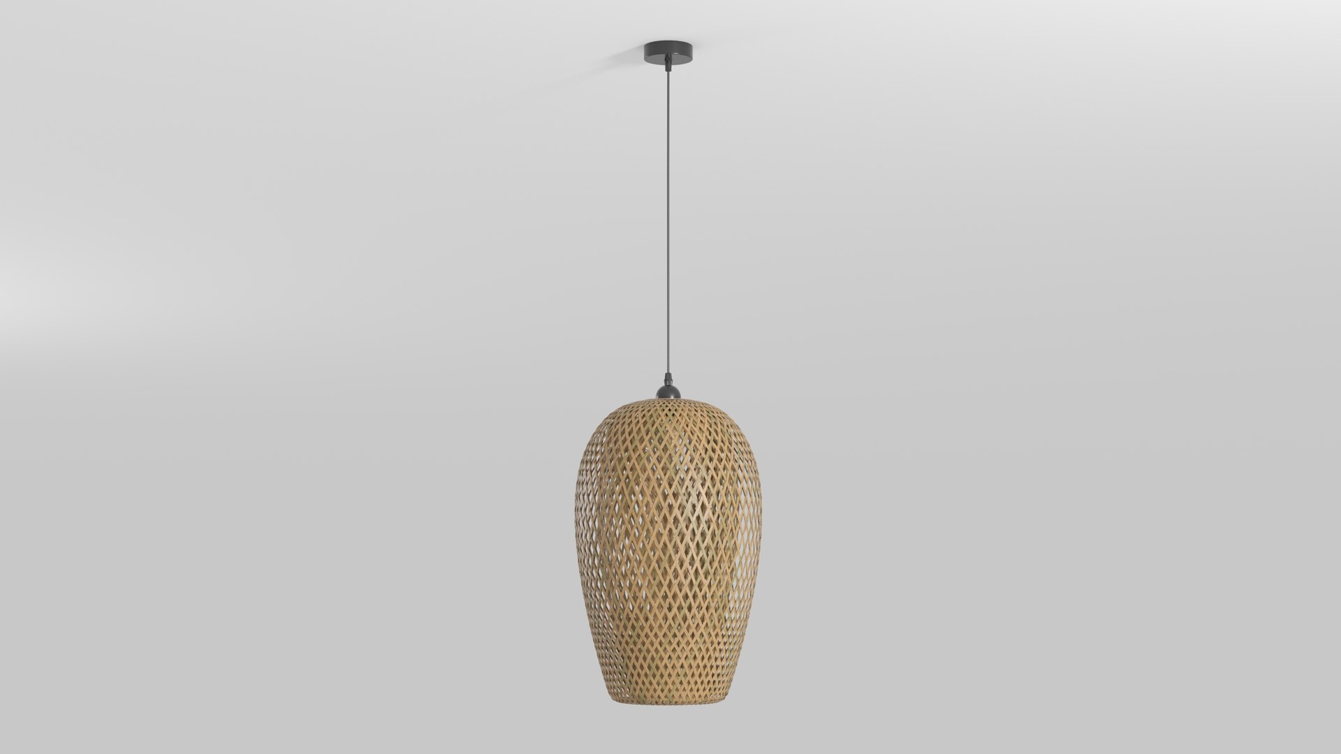 Rattan Pendant Lamp 3D Model - TurboSquid 2020585