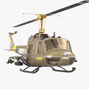 3D bell uh-1b iroquois