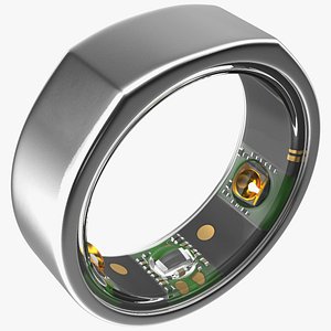 Smart Ring Silver 3D model