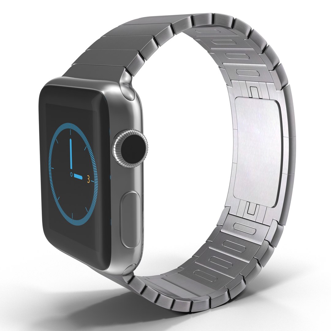Apple Watch 38mm Link Bracelet 2 3D model preview