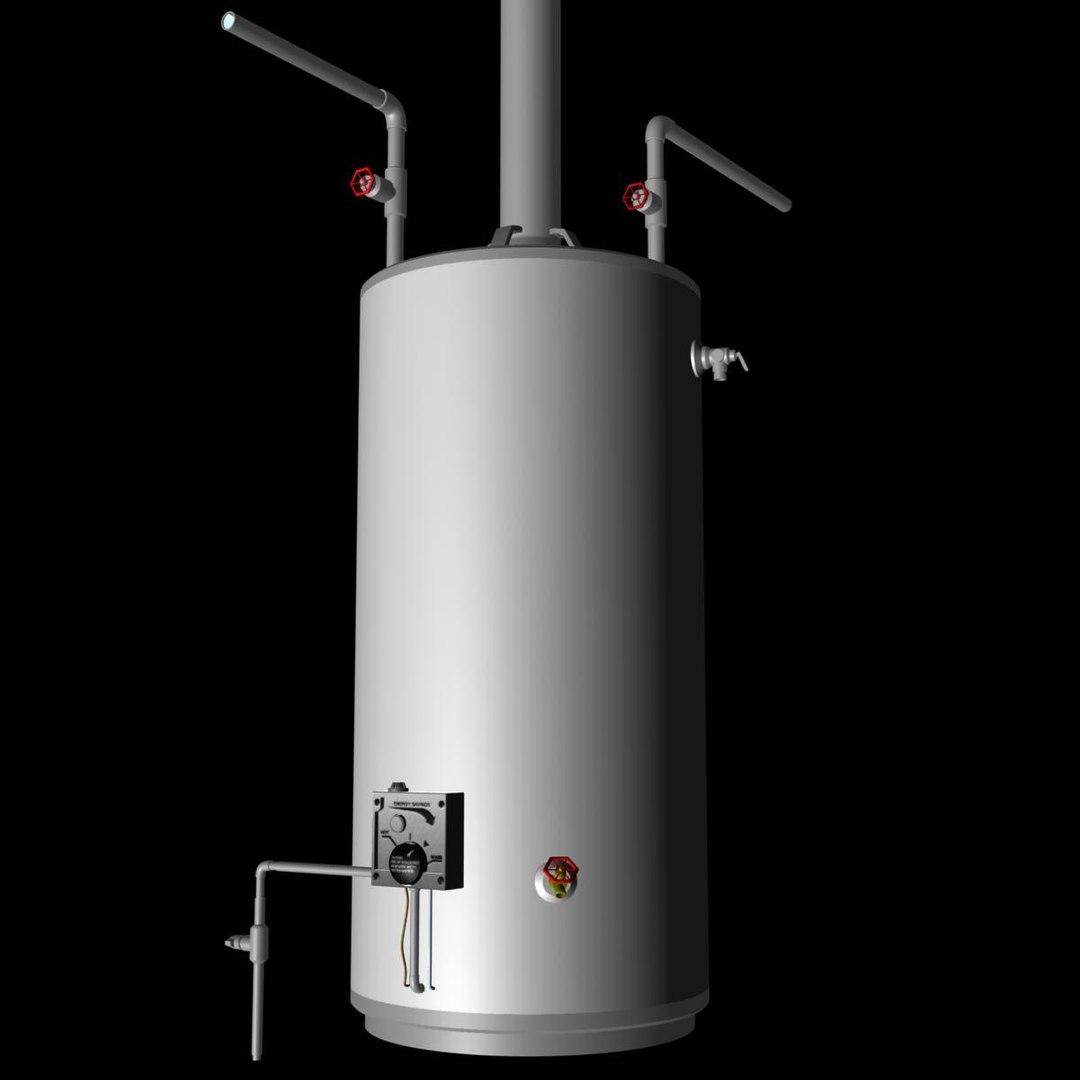 3d gas hot water heater model