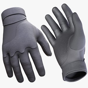 Gloves 3 - MaleFemale - Rigged Humanoid Skeleton