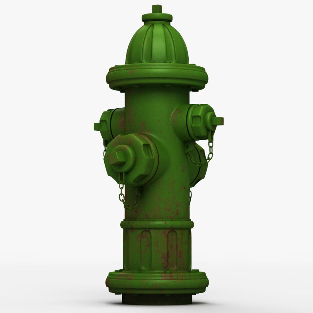 3d Model Hydrant Set