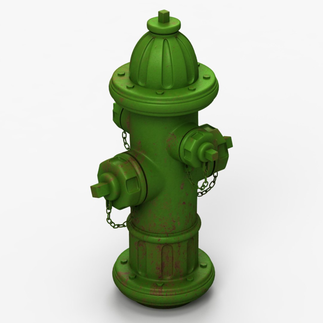 3d Model Hydrant Set