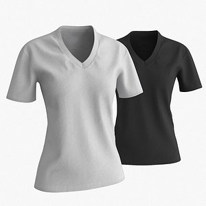 3D model Female T Shirt