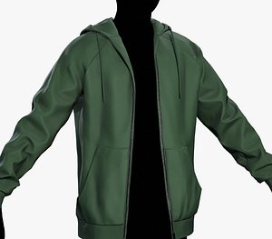 Green Open Hoodie Style 1