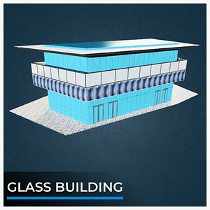 Glass building 3D model