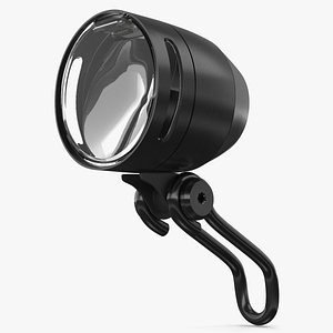 Compact LED Bike Headlight with Sensor Black