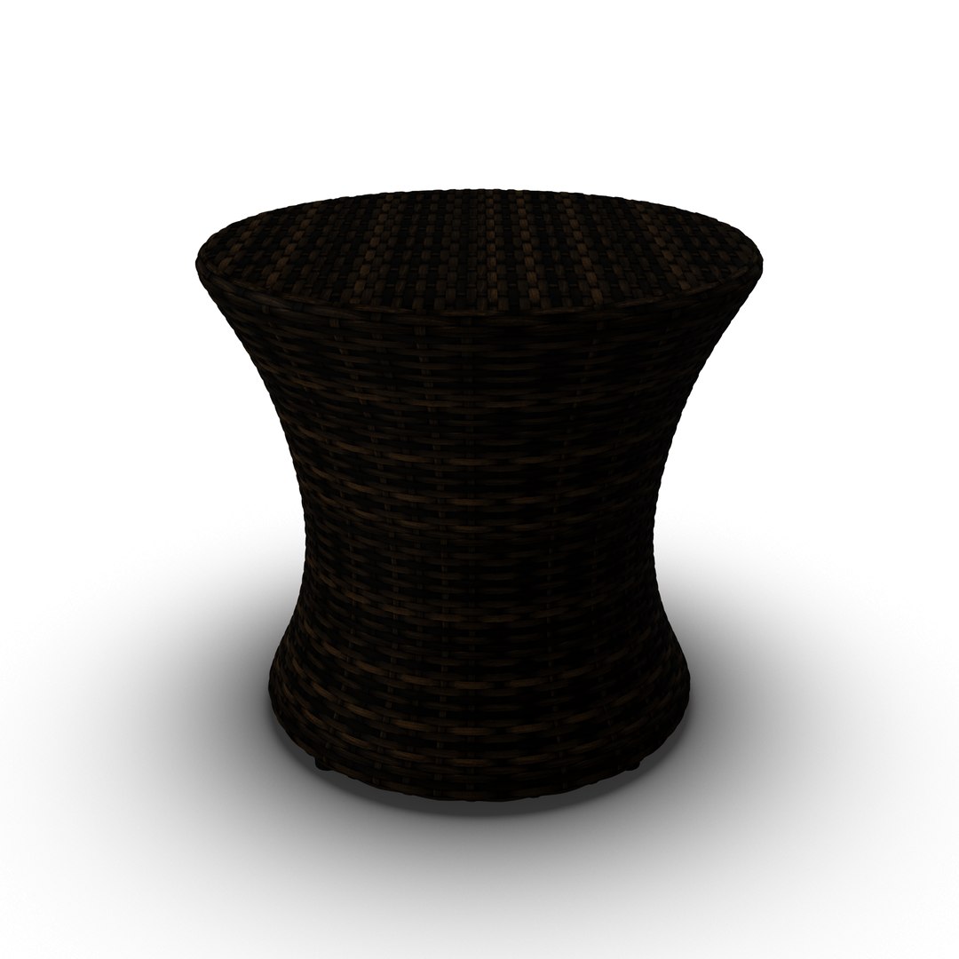 Haddon Outdoor Patio Side Table 3D Model - TurboSquid 2327301