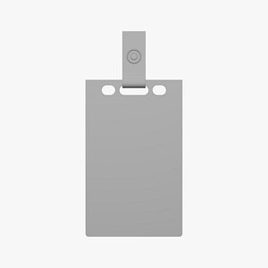 3D model Basic Lanyard with ID Holder - Geometry Only No Textures No Materials