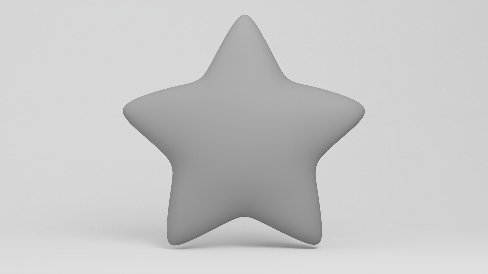 Star Round Simple 5 Pointed Cartoon Icon Symbol 3D Model - TurboSquid ...