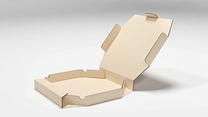 Pizza box package 3d model