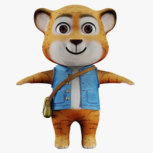Cartoon Baby Tiger model