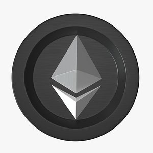 3D Crypto Coin Ethereum ETH