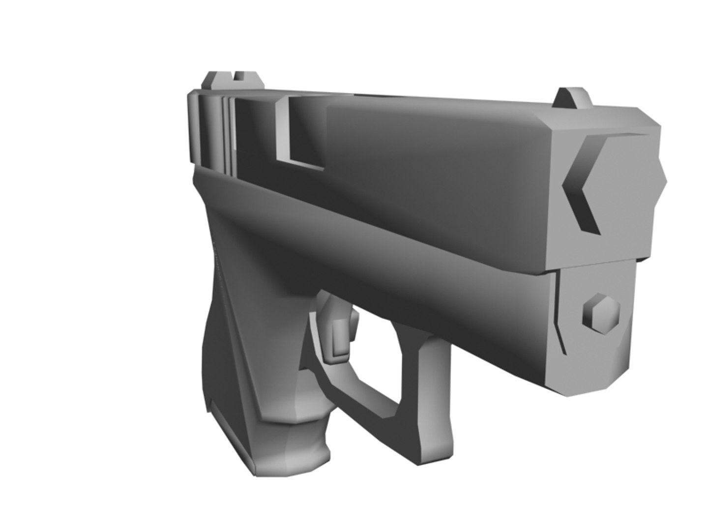 glock pistol 3d 3ds