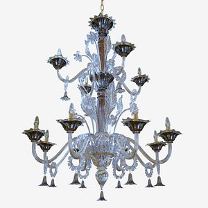 chandeliers lights sylcom giustinian 3D model