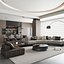 modern living room 3D model