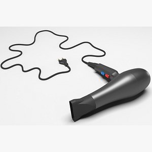 3D Hair Dryer 3D Model
