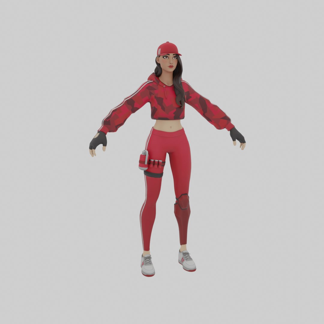 3D модель Fortnite - Ruby - TurboSquid 2018581