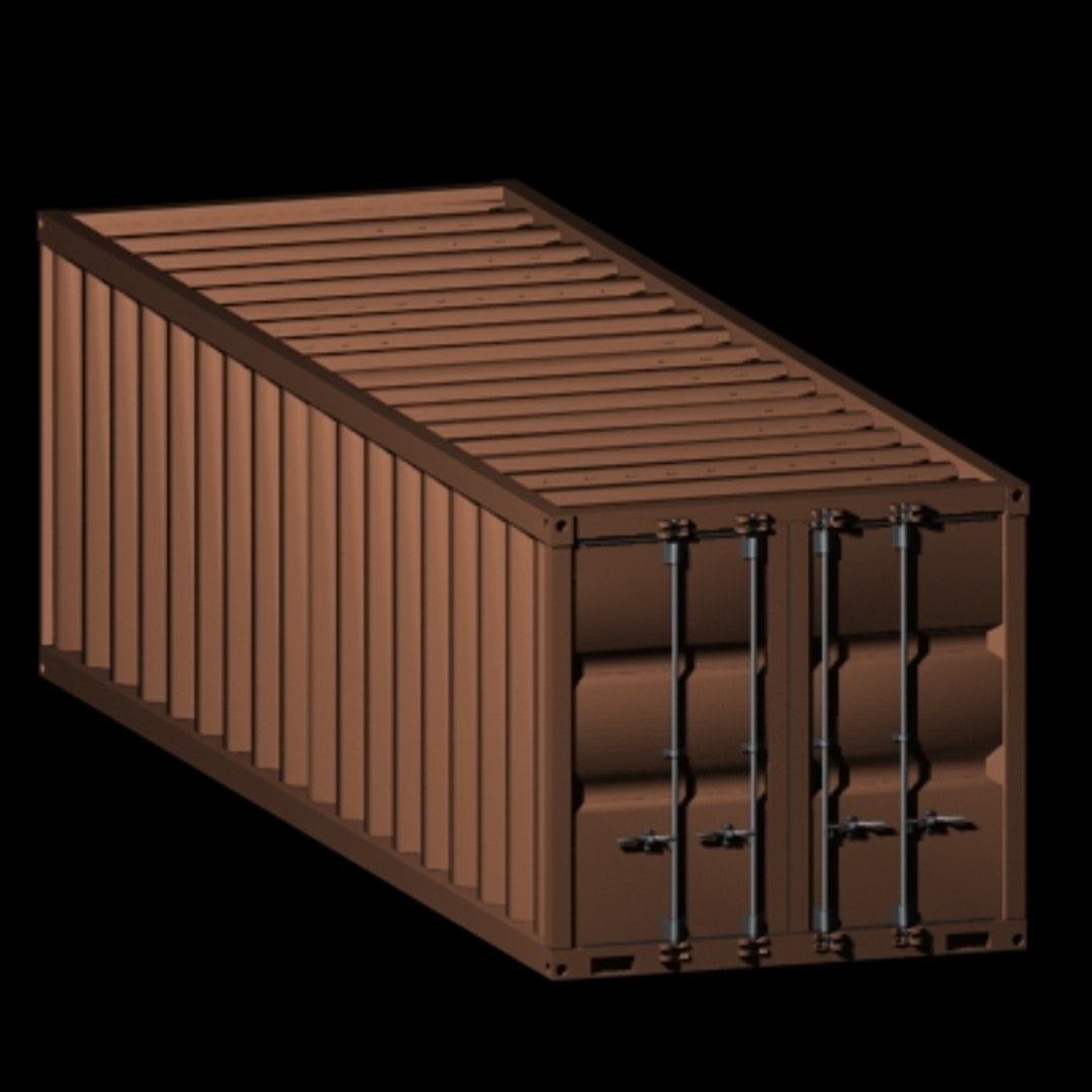 3d Shipping Freight Container Model