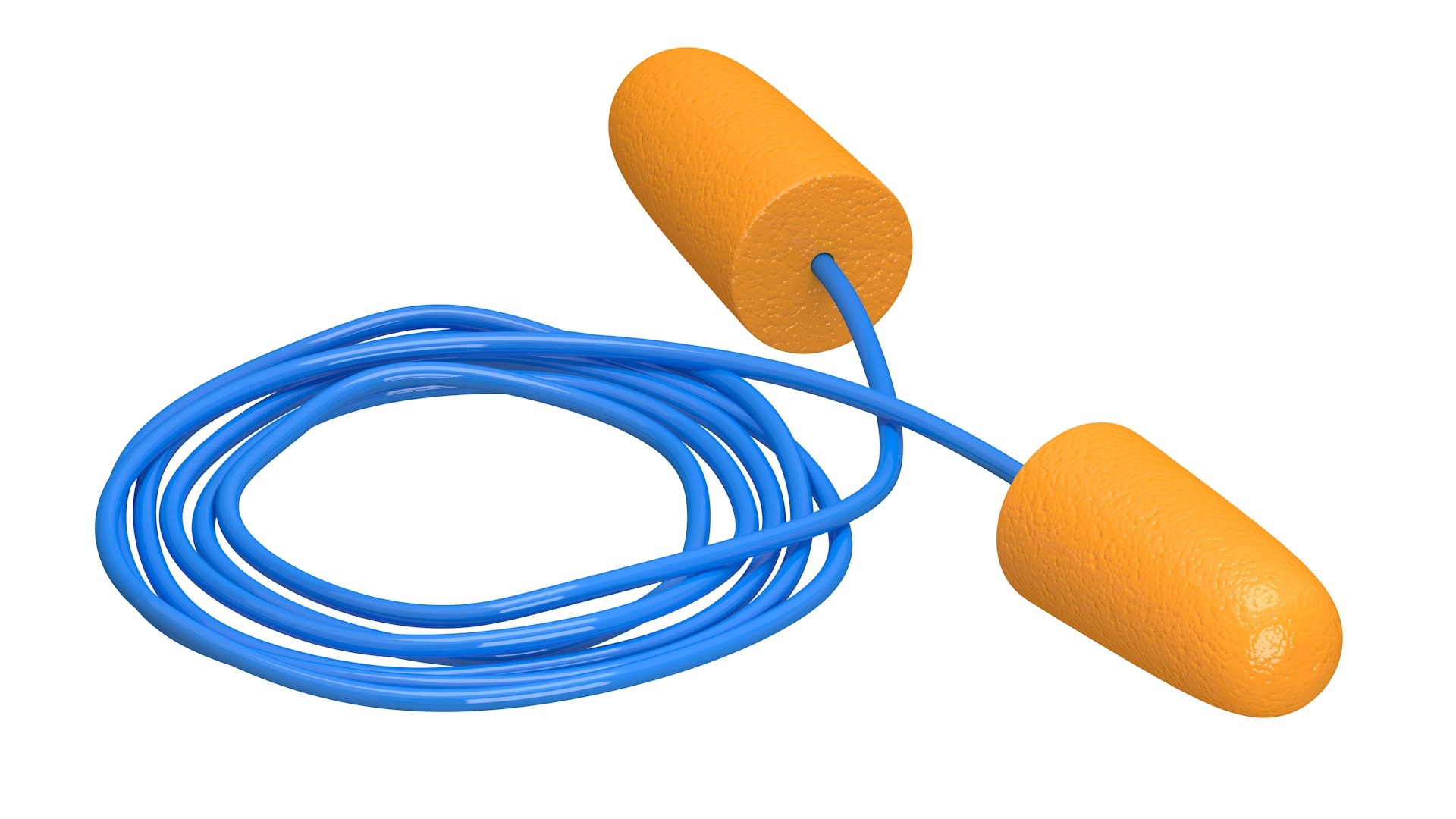 Safety Ear Plug Blue 3D Model TurboSquid 2007854