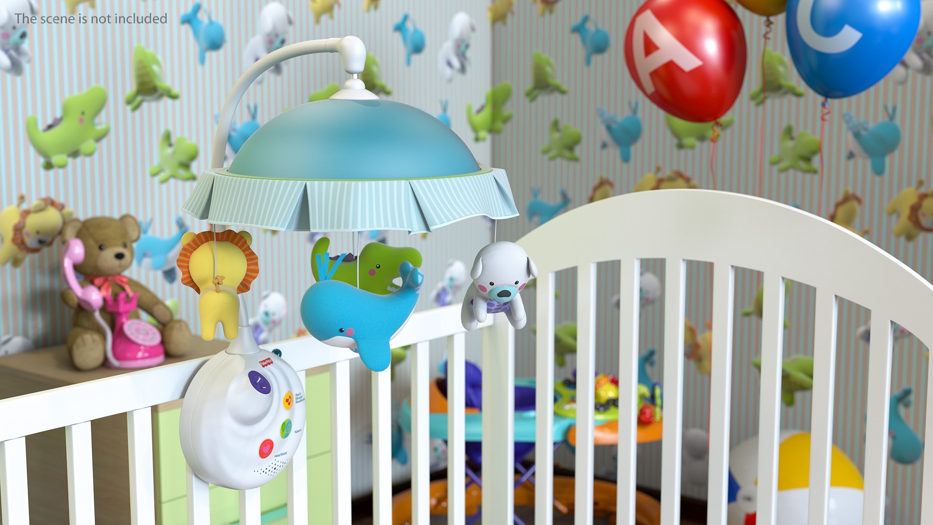 Fisher Price Precious Planet Projection Mobile 3D model preview