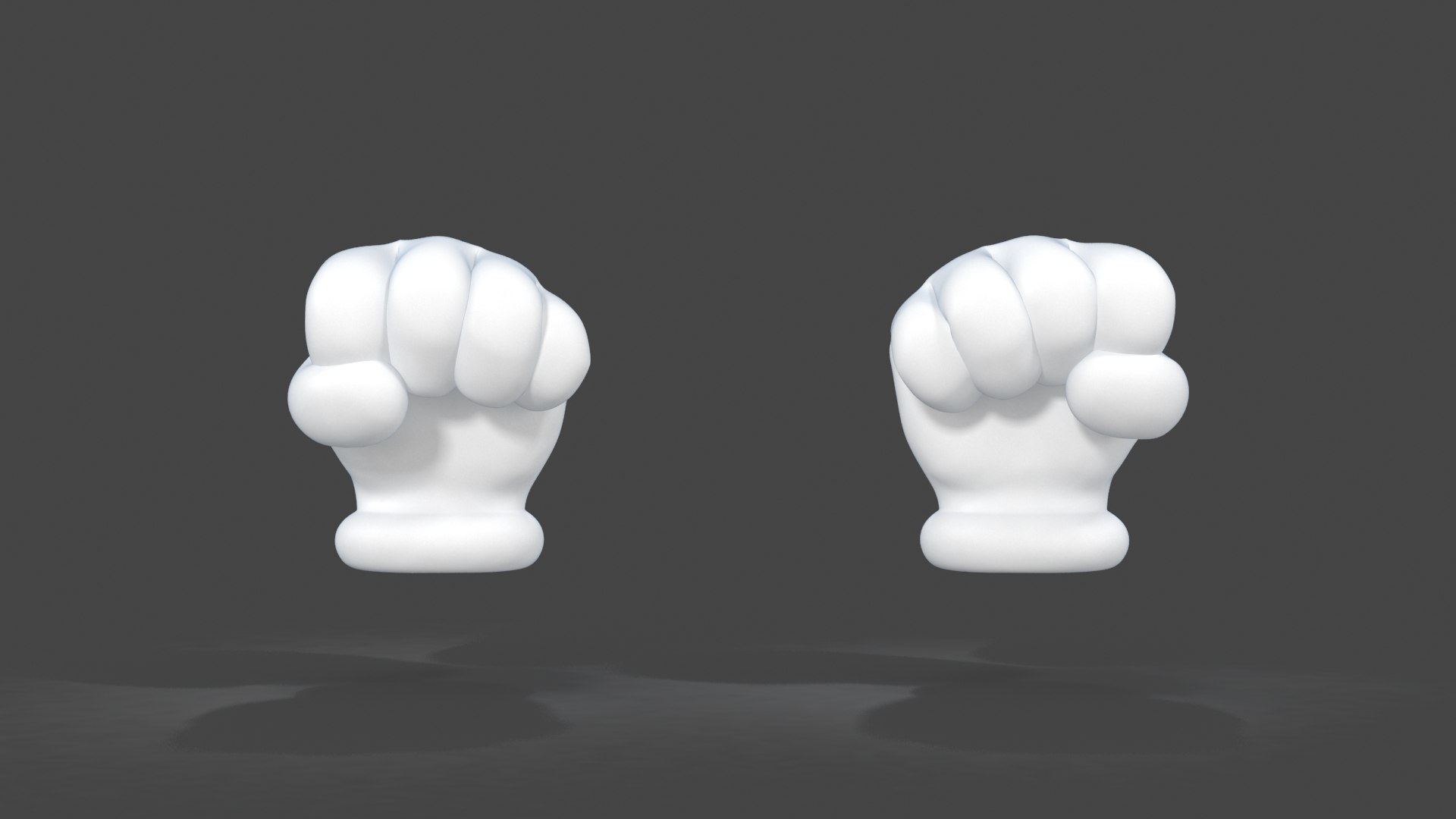 Cartoon hands toon 3D model - TurboSquid 1672373