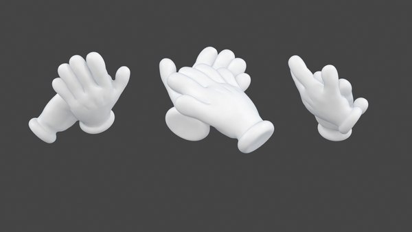 Cartoon hands toon 3D model - TurboSquid 1672373