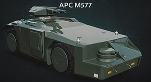 Aliens APC M577 Armored Personnel Carrier renderable Model