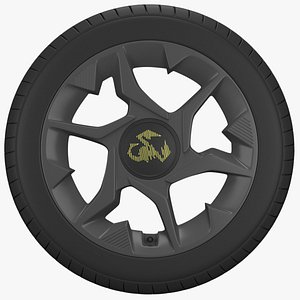 3D Abarth 500e rim