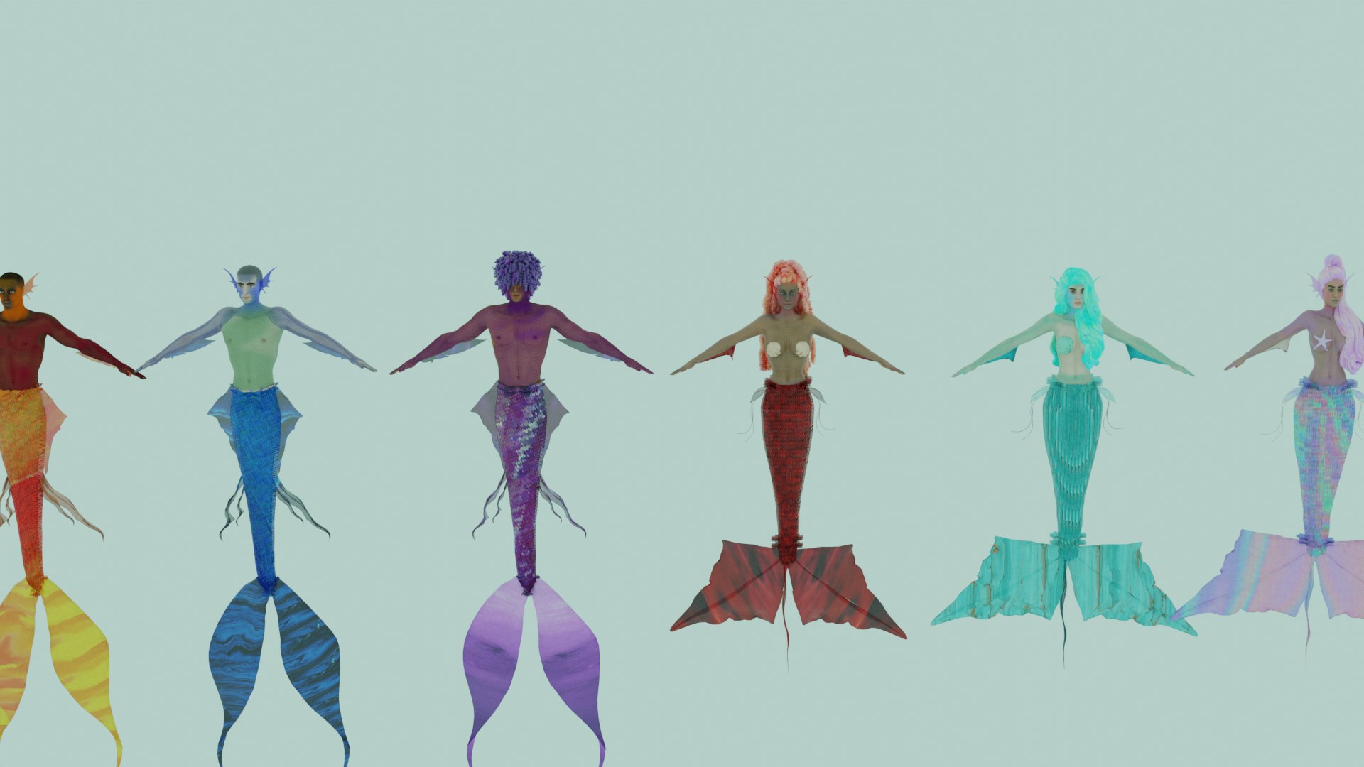 Mermaid 3D Model - TurboSquid 2092205
