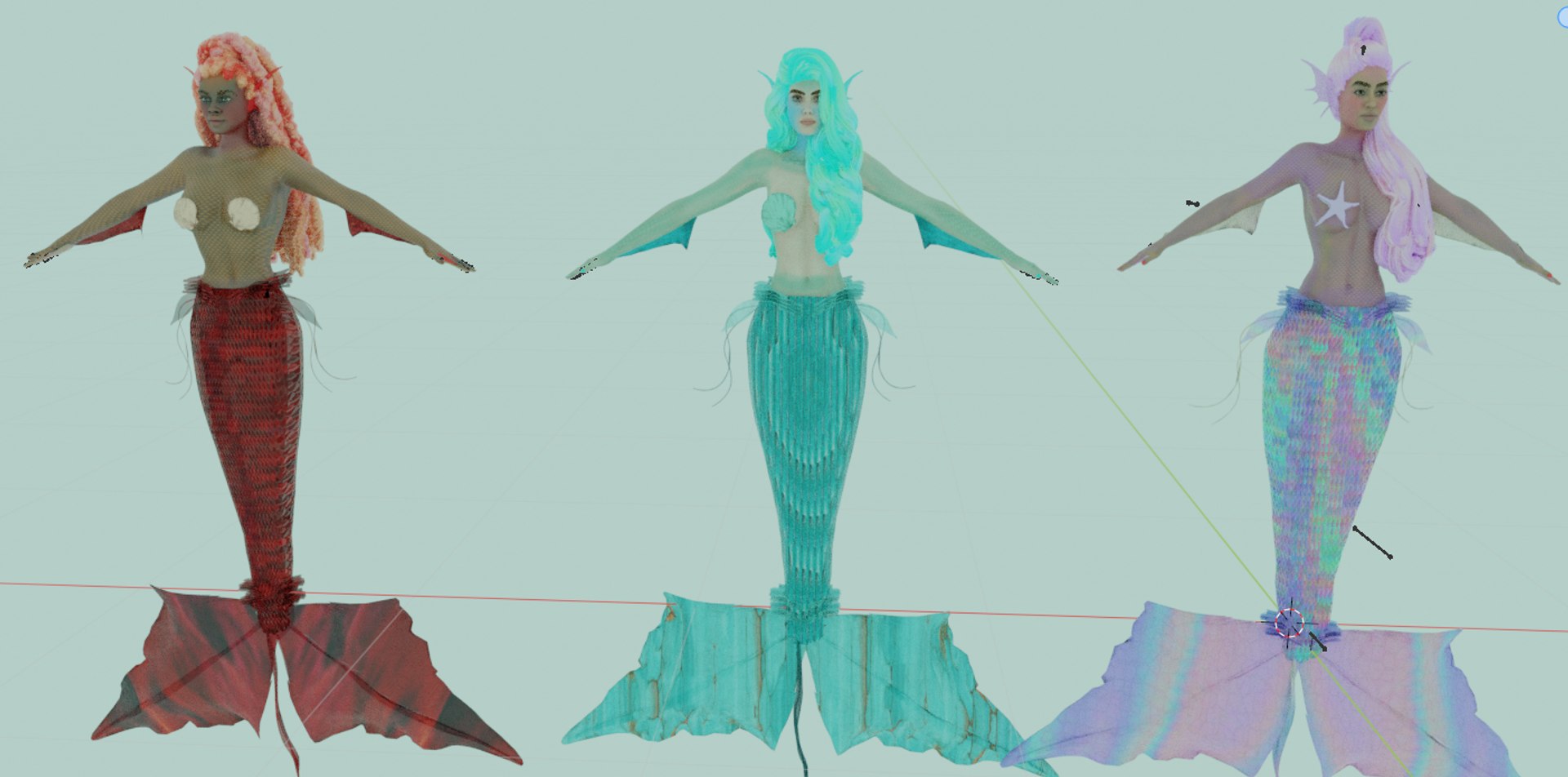 Mermaid 3D Model - TurboSquid 2092205