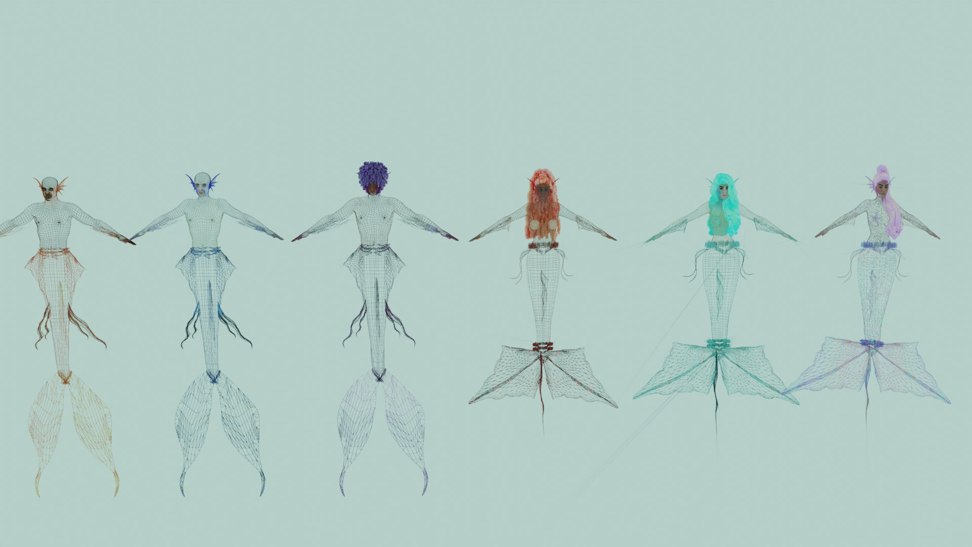 Mermaid 3D Model - TurboSquid 2092205