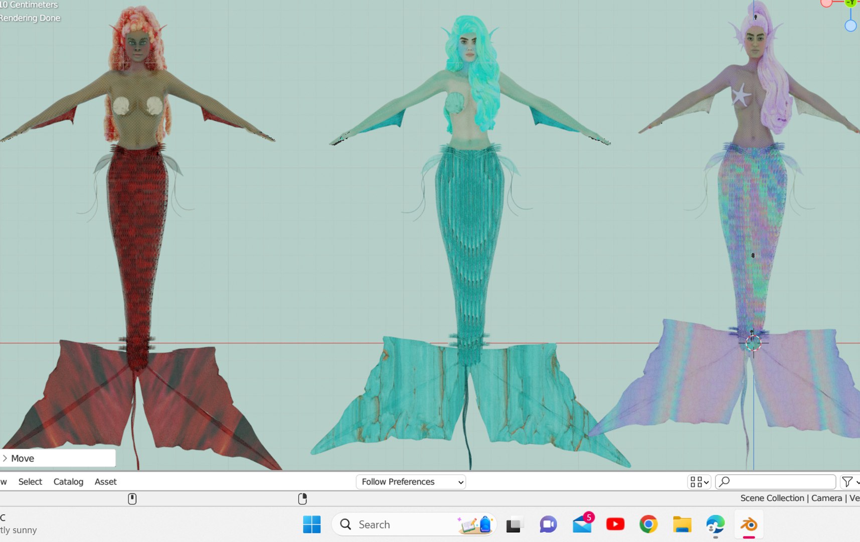 Mermaid 3D Model - TurboSquid 2092205