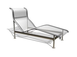 3d model contour chaise longue