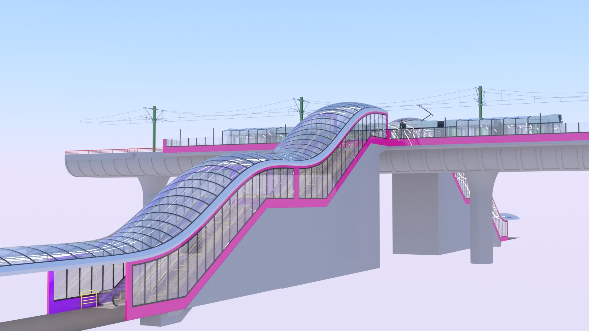 Zurich Tram Stop And Bridge II Model - TurboSquid 2315440