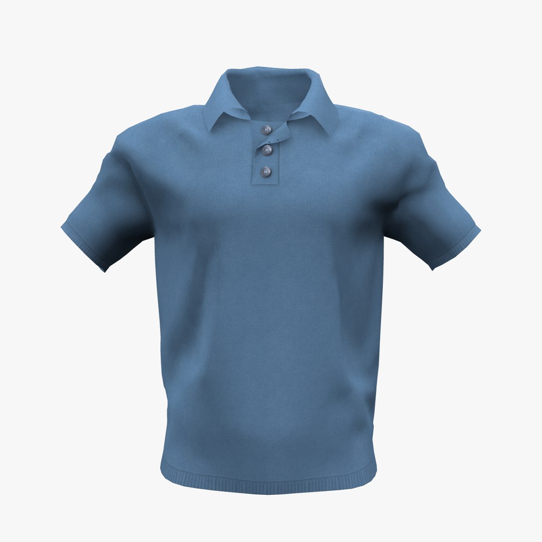 Polo Shirt Open Collar 3D model - TurboSquid 1807107