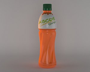 3D model juice bottle