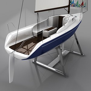 yacht columbia 3d model