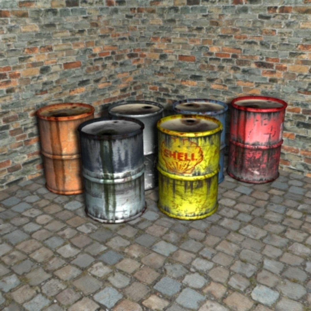 Ready Barrel Props 3d Model
