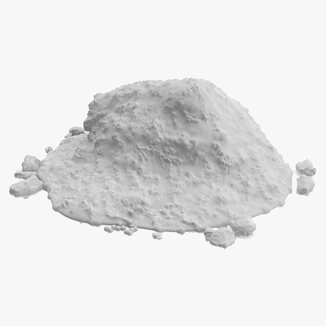 Winter Snow Pile 3D model preview