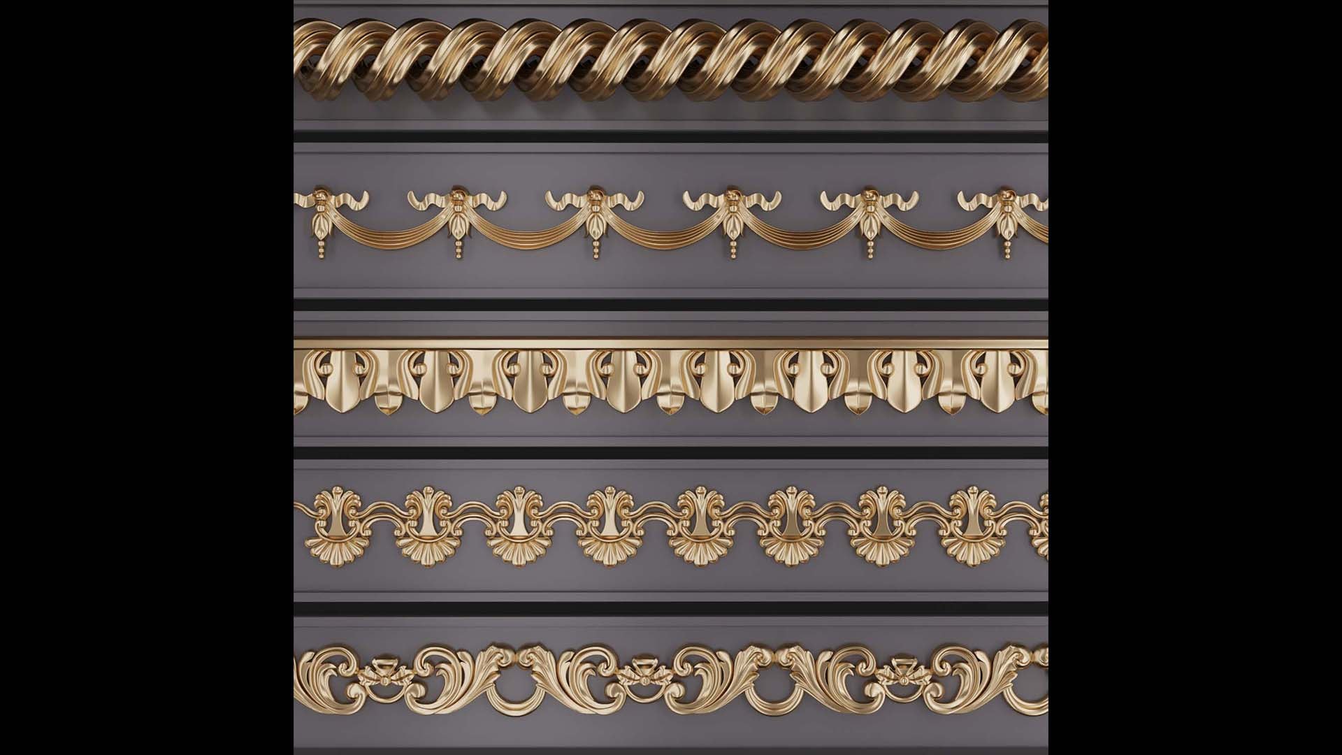 3D Trim Ornament 127 model - TurboSquid 1901884