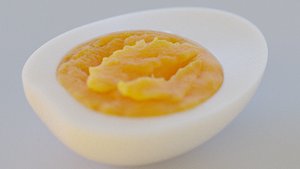 3D model boiled egg