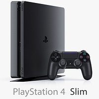 Sony PlayStation 4 Slim and DualShock Controller + Two Cameras