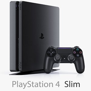 Sony PlayStation 4 Slim and DualShock Controller + Two Cameras
