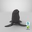 3D seal---sitting model