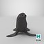 3D seal---sitting model