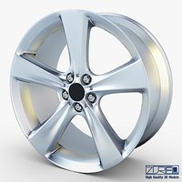 Style 128 wheel silver Mid Poly